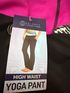 Balance Collection High Waist Yoga Pants with Side Pockets size L, NWT